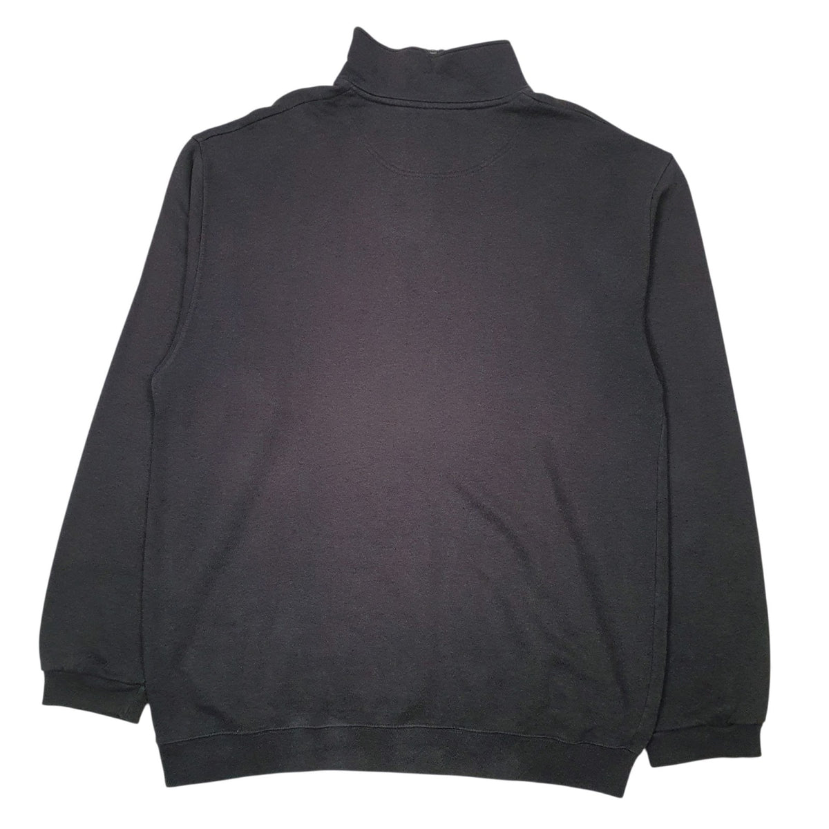 Mens Grey Champion Spellout Quarter Zip Jumper