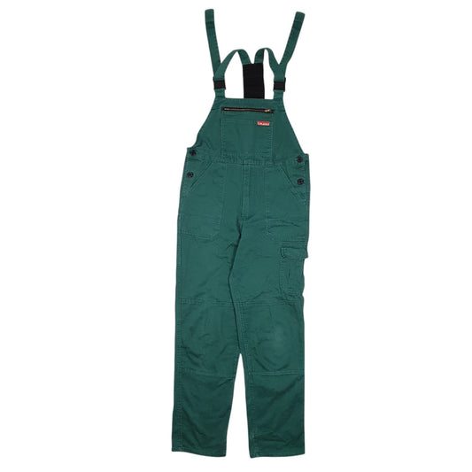 Mens Green Planam Vintage 1980s 90s Dungaree Trousers