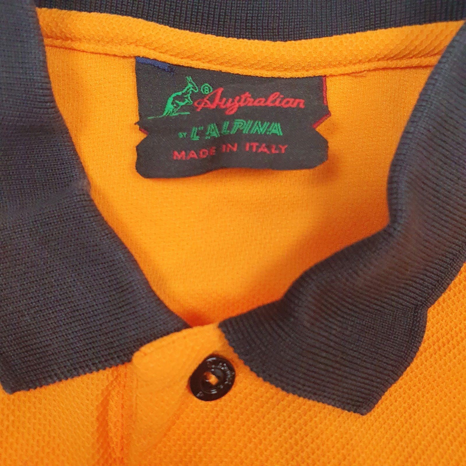 Mens Orange Australian Vintage  T Shirt