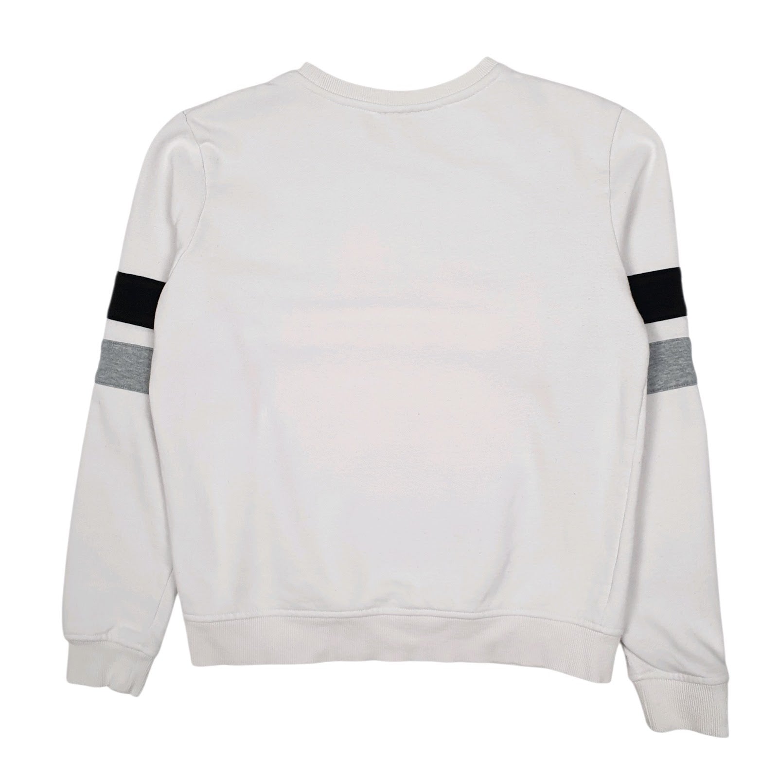 Womens White Fila  Crewneck Jumper