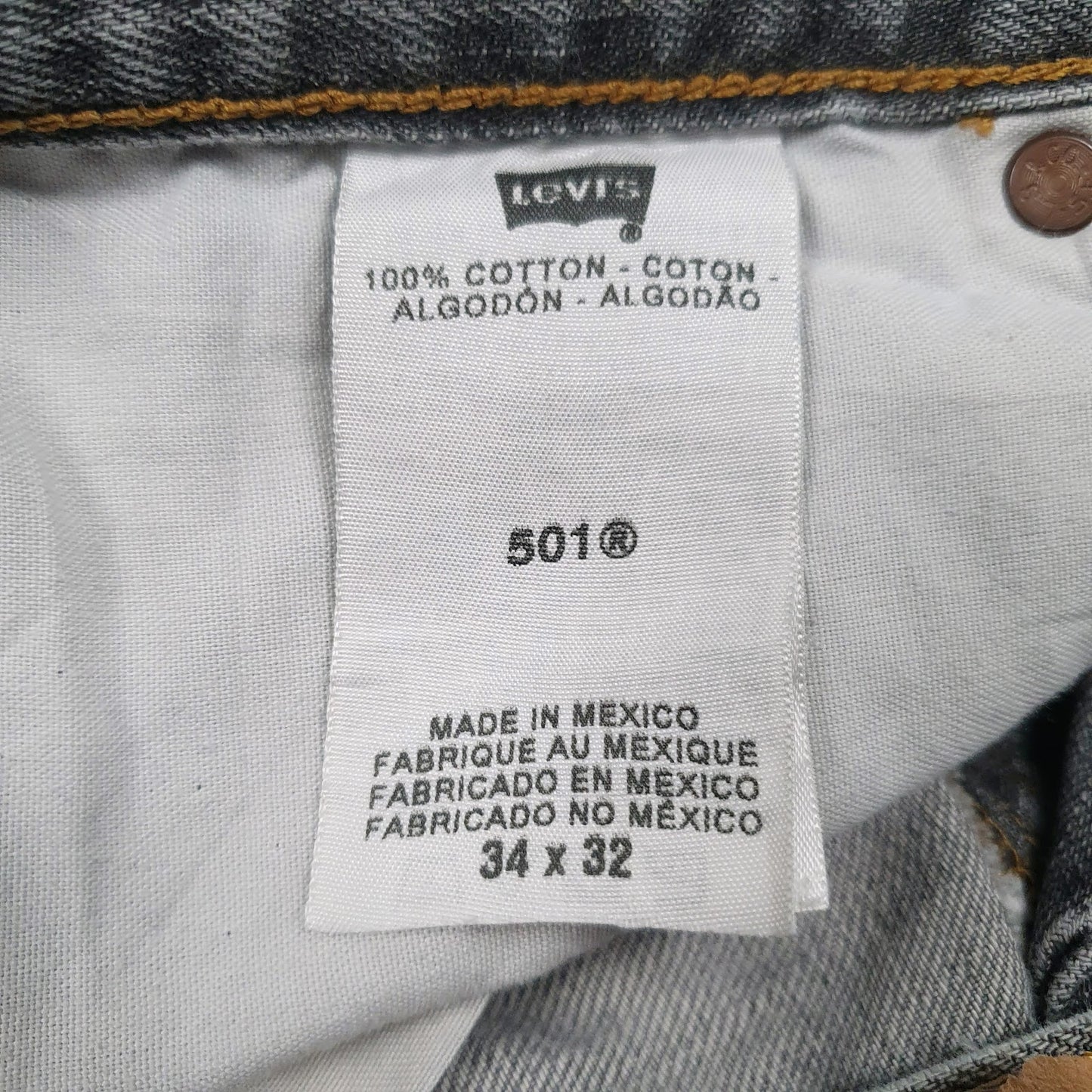 Mens Grey Levis   Jeans