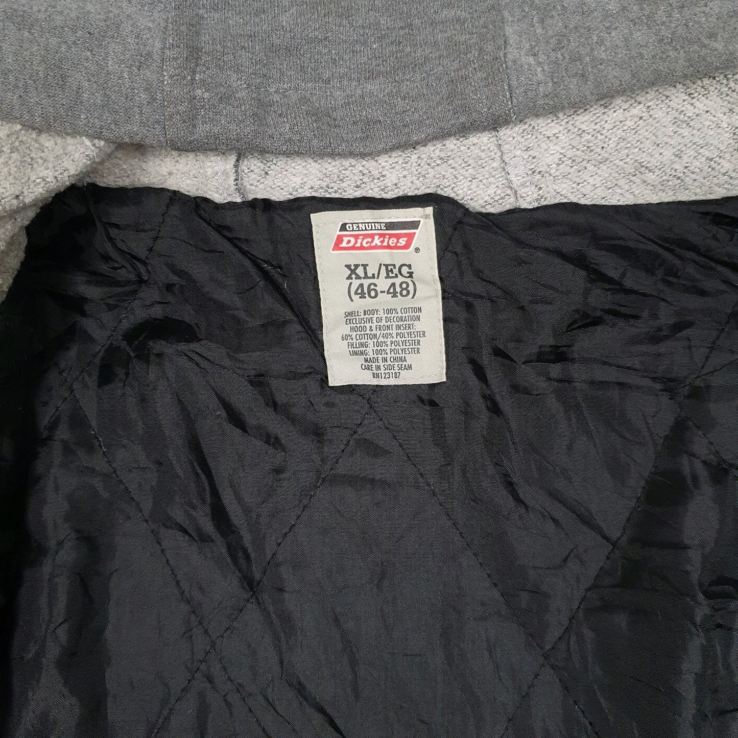 Mens Black Dickies Windbreaker Chore Hoodie  Coat