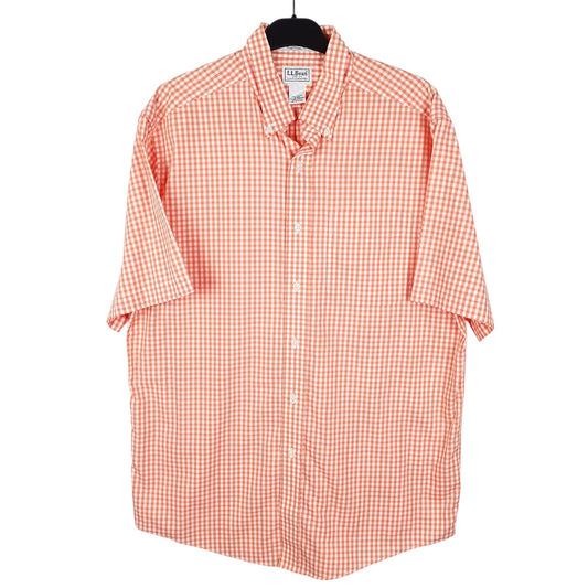 Mens Red L.L.Bean  Short Sleeve Shirt