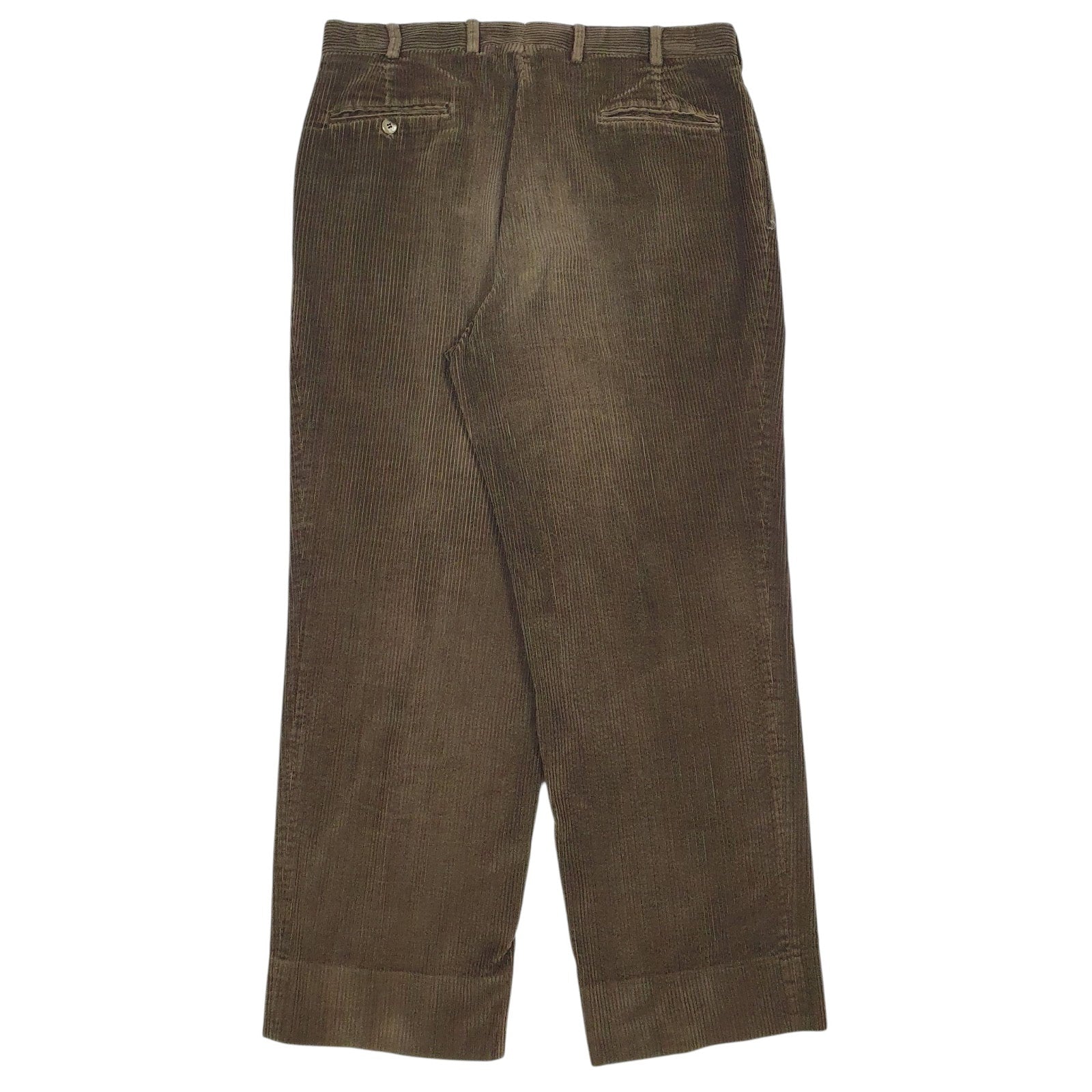 Mens Brown Brooks Brothers Pleated  Trousers