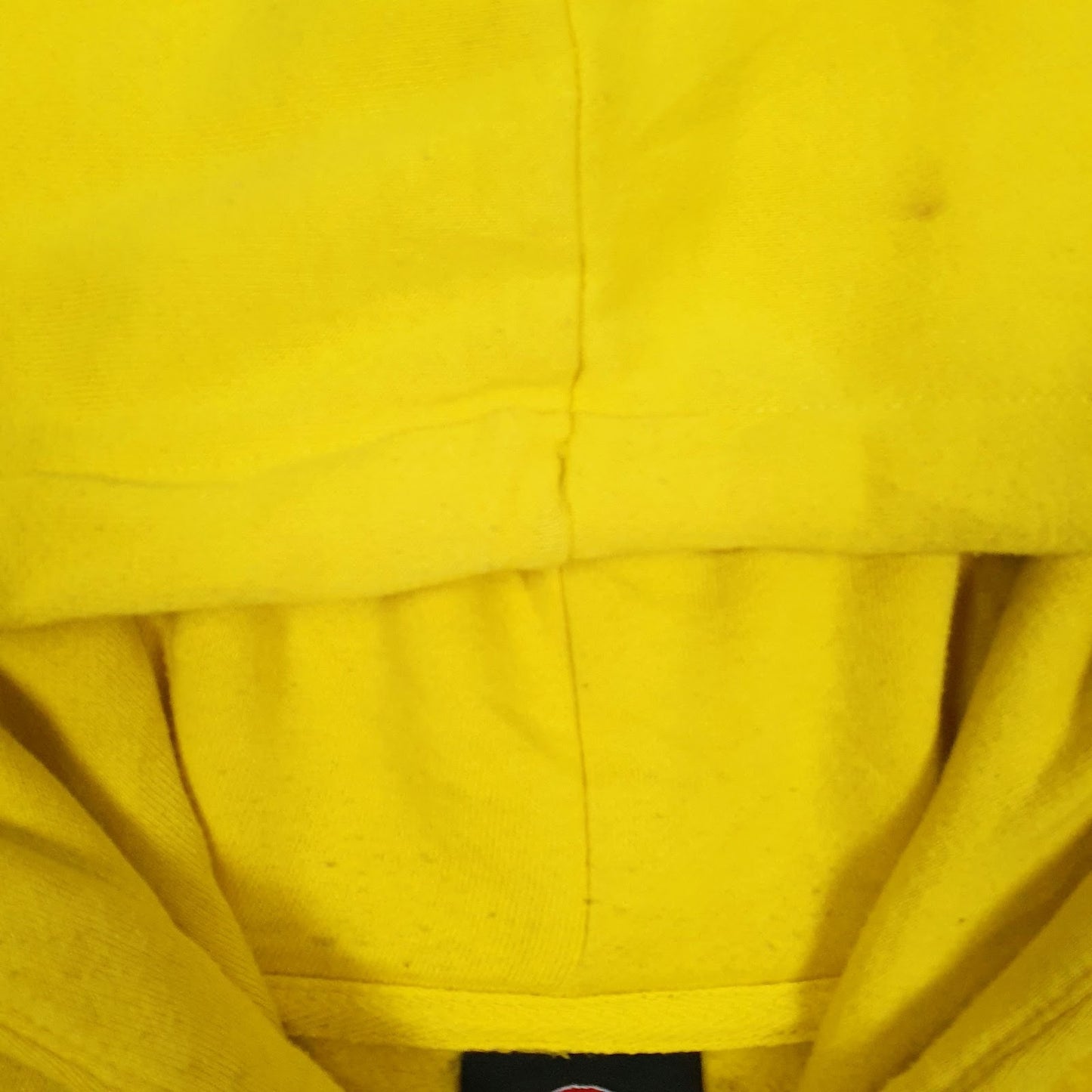 Mens Yellow Dickies Spellout Hoodie Jumper