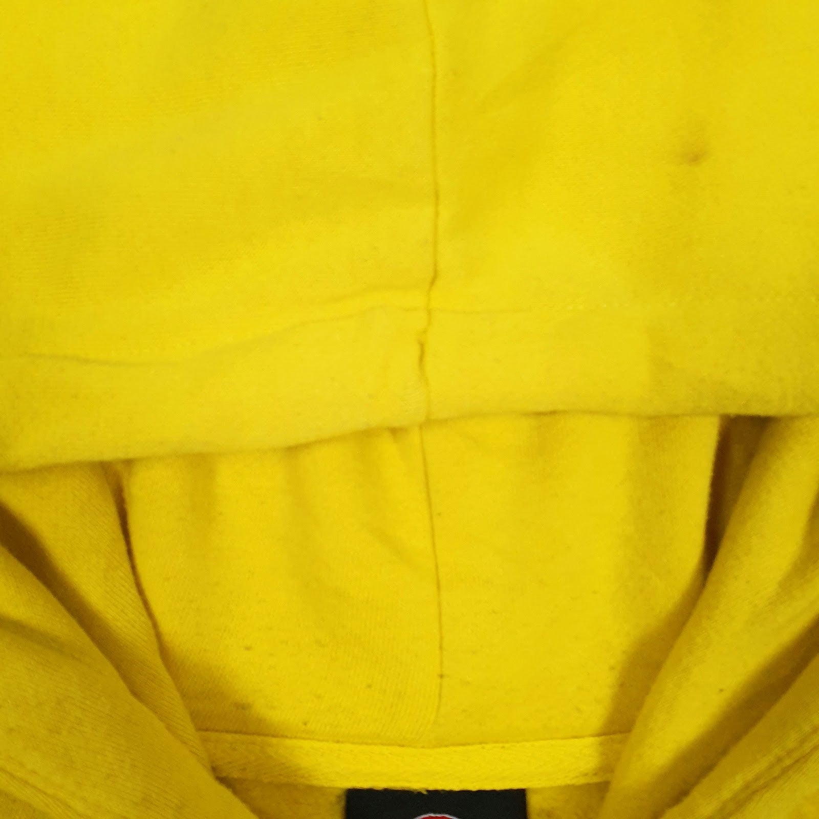Mens Yellow Dickies Spellout Hoodie Jumper