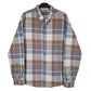 Mens Grey Eddie Bauer Flannel Long Sleeve Shirt
