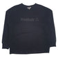 Mens Black Reebok Spellout Crewneck Jumper