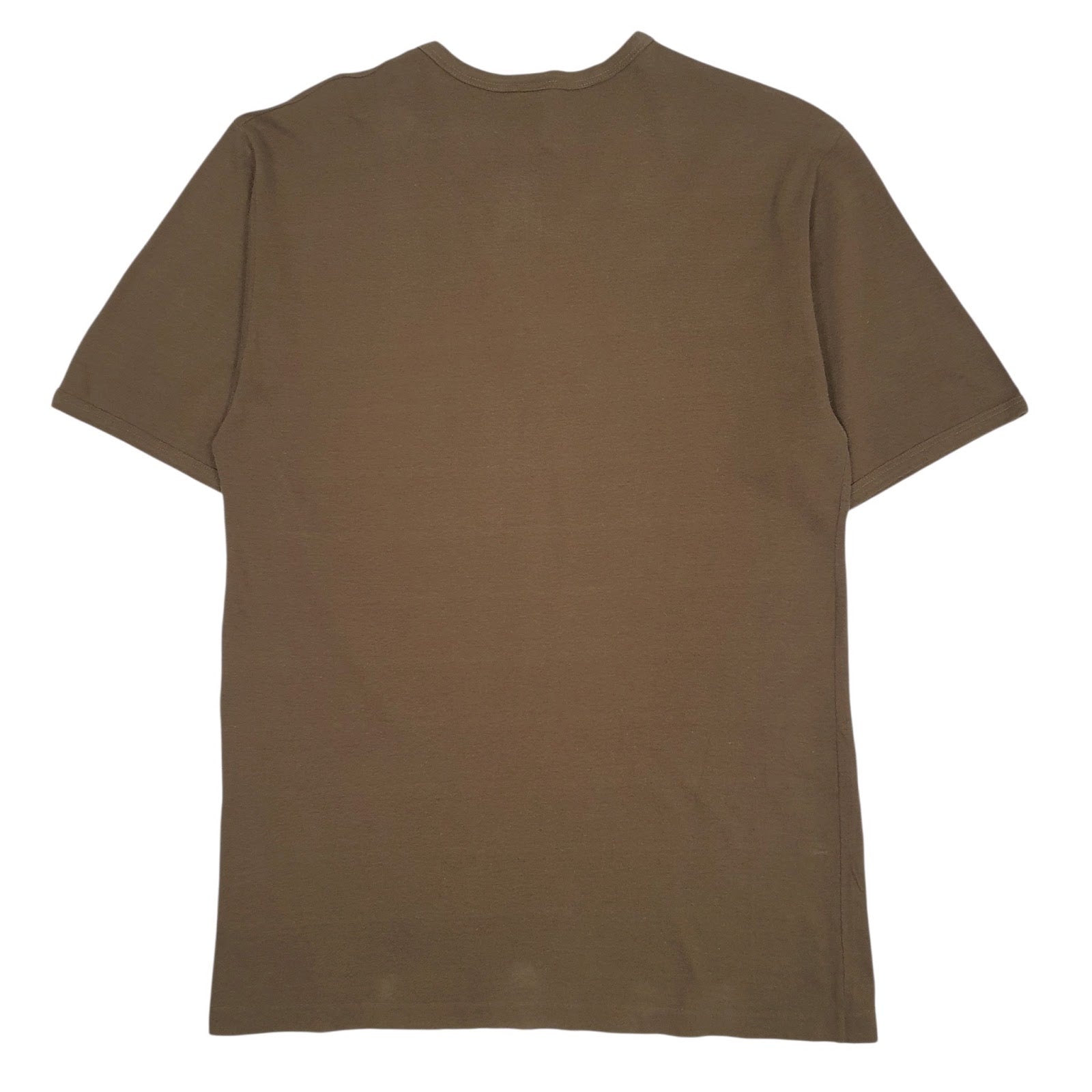 Mens Brown Valentino Vintage Henley  T Shirt