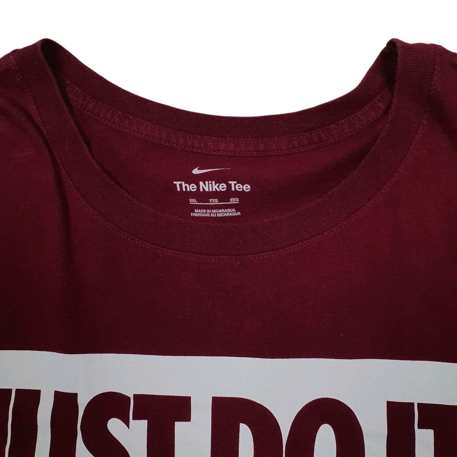 Mens Burgundy Nike   T Shirt