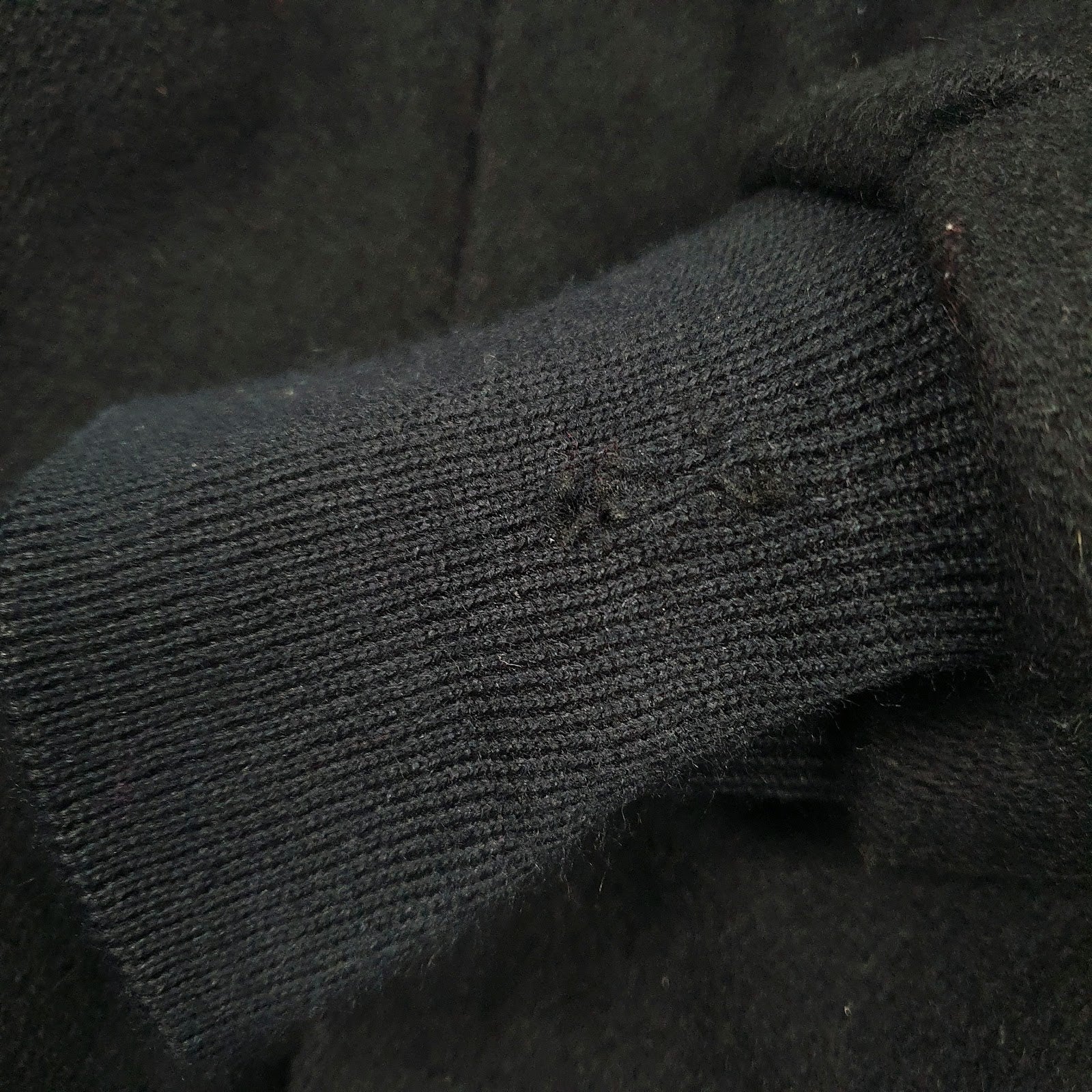 Mens Black Holloway Bomber Vintage 90s Made In USA Full Zip Coat
