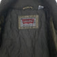 Mens Brown Levis Bomber Military Windbreaker Padded  Coat