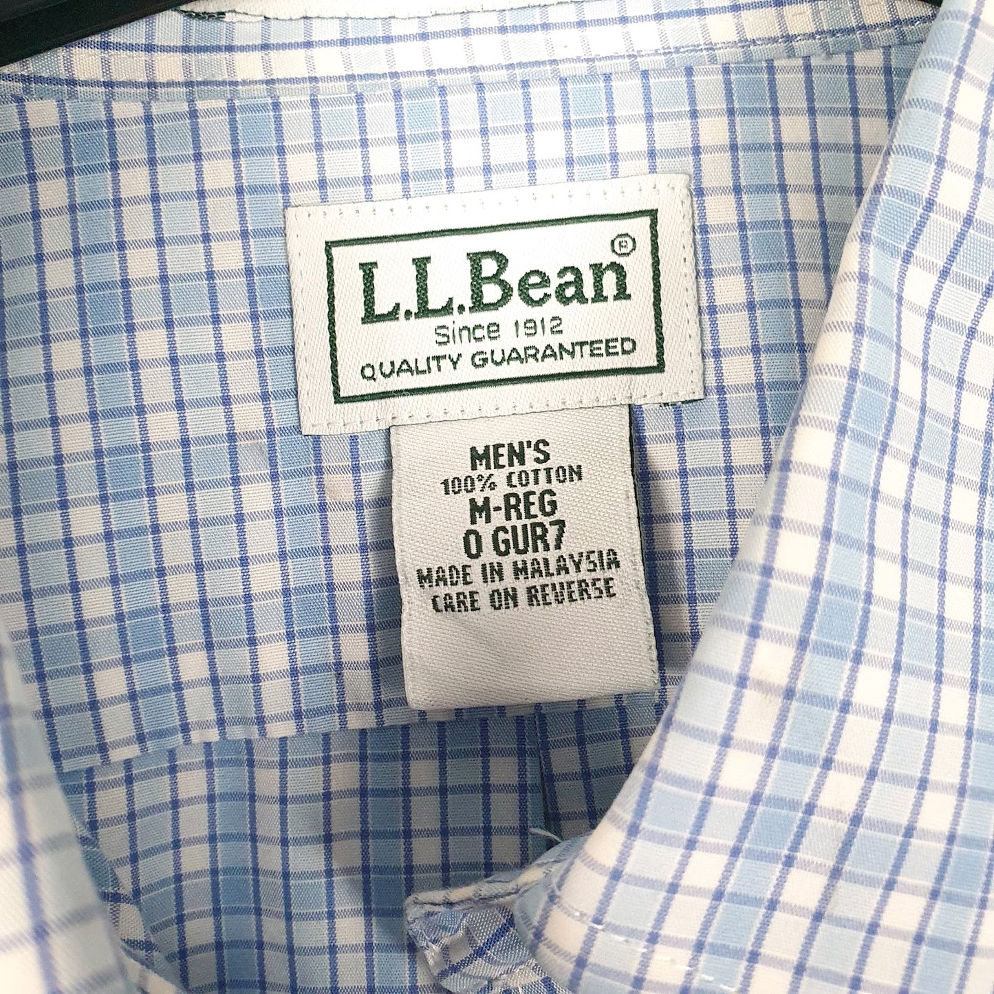 Mens Blue L.L.Bean   Shirt