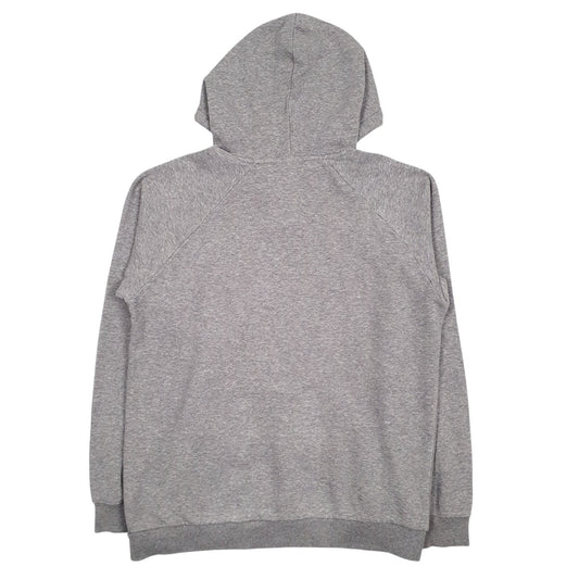 Mens Grey Adidas Spellout Hoodie Jumper