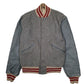 Mens Grey Stonebriar Waxlers Varsity Leather College Vintags 1980s  Coat