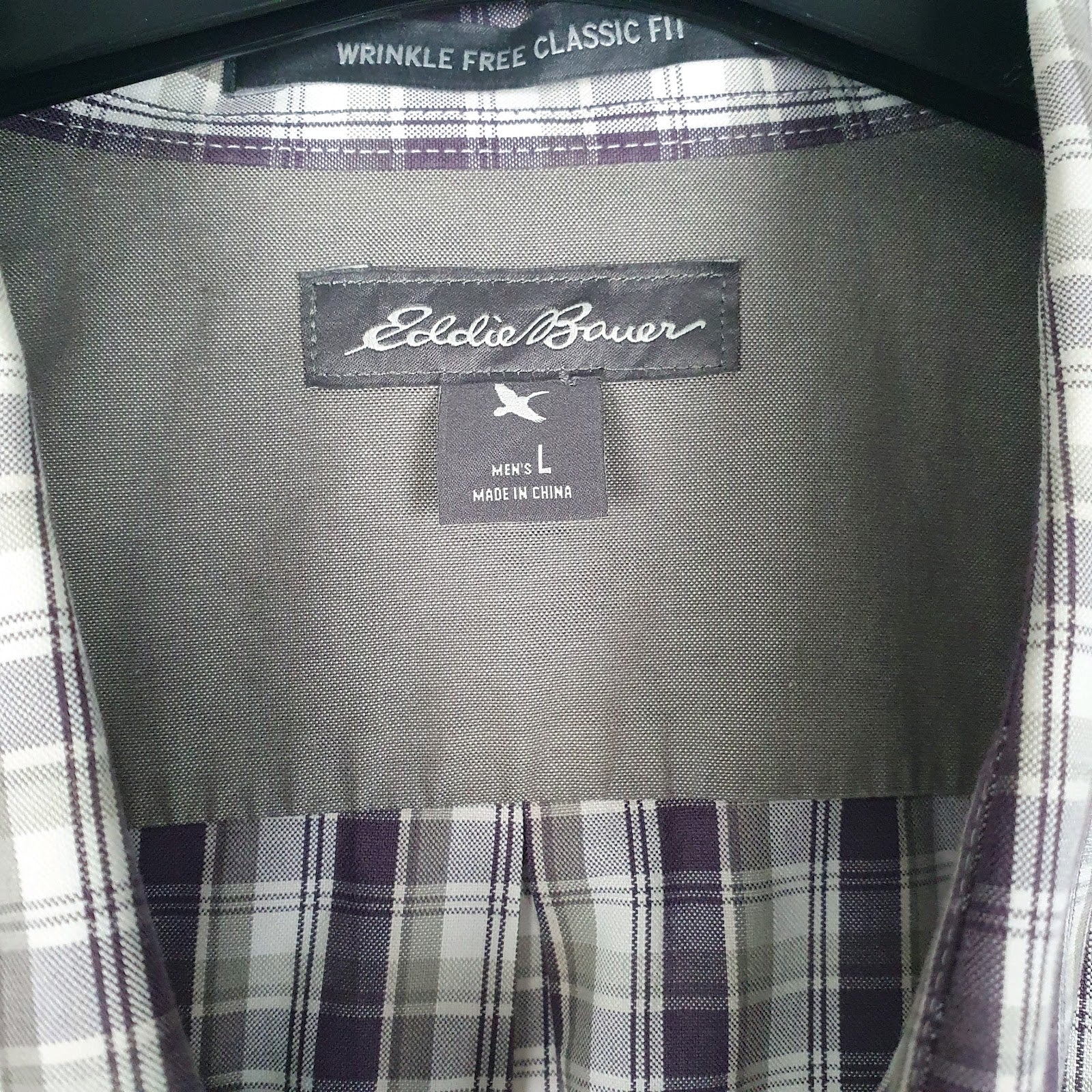 Mens Purple Eddie Bauer   Shirt