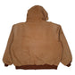 Mens Brown Carhartt Active Made in USA Full Zip Coat