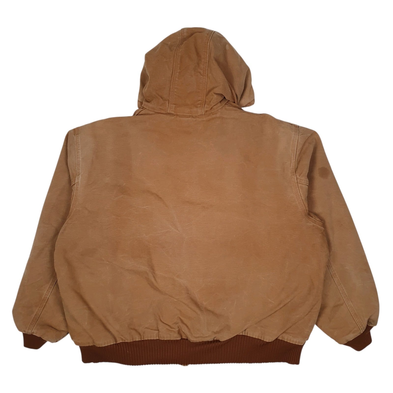 Mens Brown Carhartt Active Made in USA Full Zip Coat