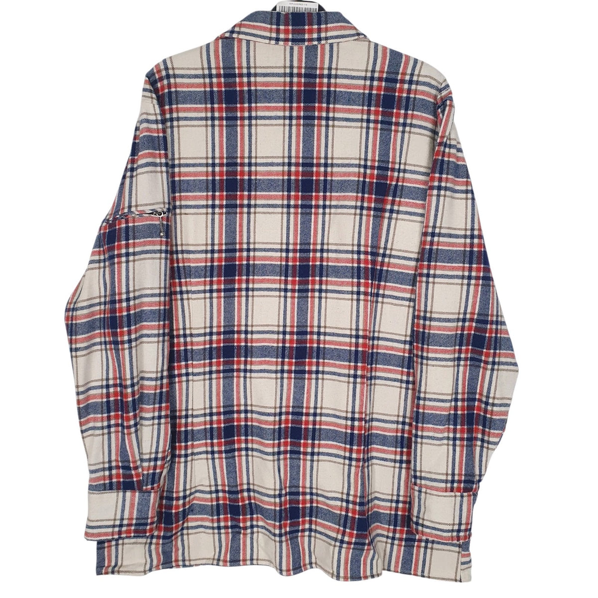 Mens Beige Bailo Vintage Flannel  Shirt