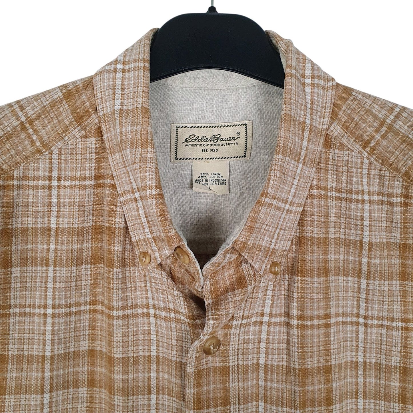 Mens Beige Eddie Bauer   Shirt