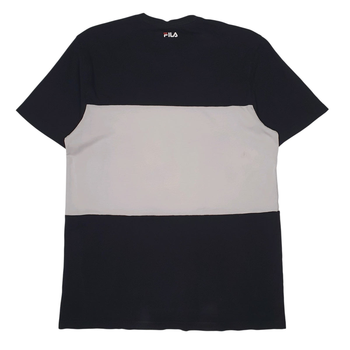 Mens Black Fila Spellout  T Shirt