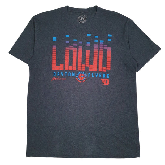 Mens Grey GV Art Dayton Flyers Basketball Short Sleeve T Shirt