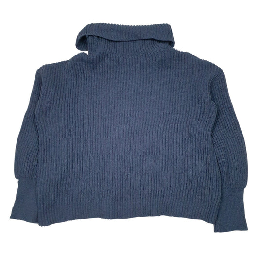 Womens Blue Unbranded Knit Turtle Neck Jumper