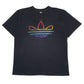 Mens Black Adidas Vintage 00s Short Sleeve T Shirt
