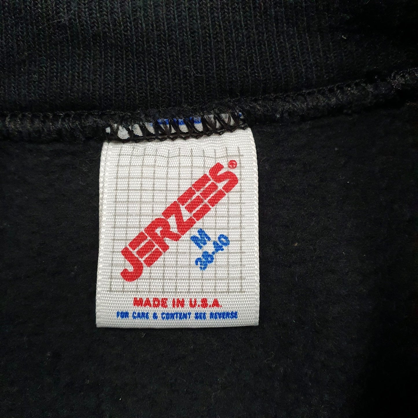 Womens Black Jerzees Vintage 90s Made In USA Crewneck Jumper