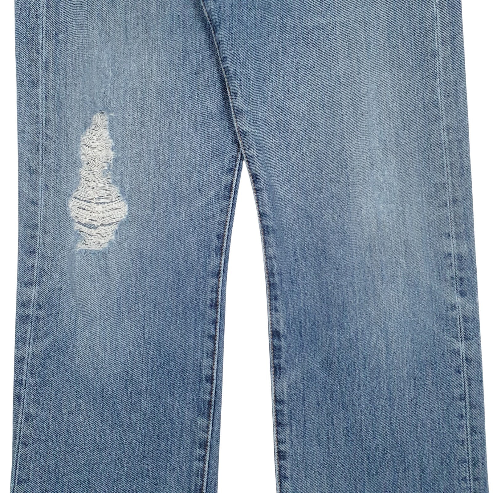 Mens Blue Levis Distressed  Jeans