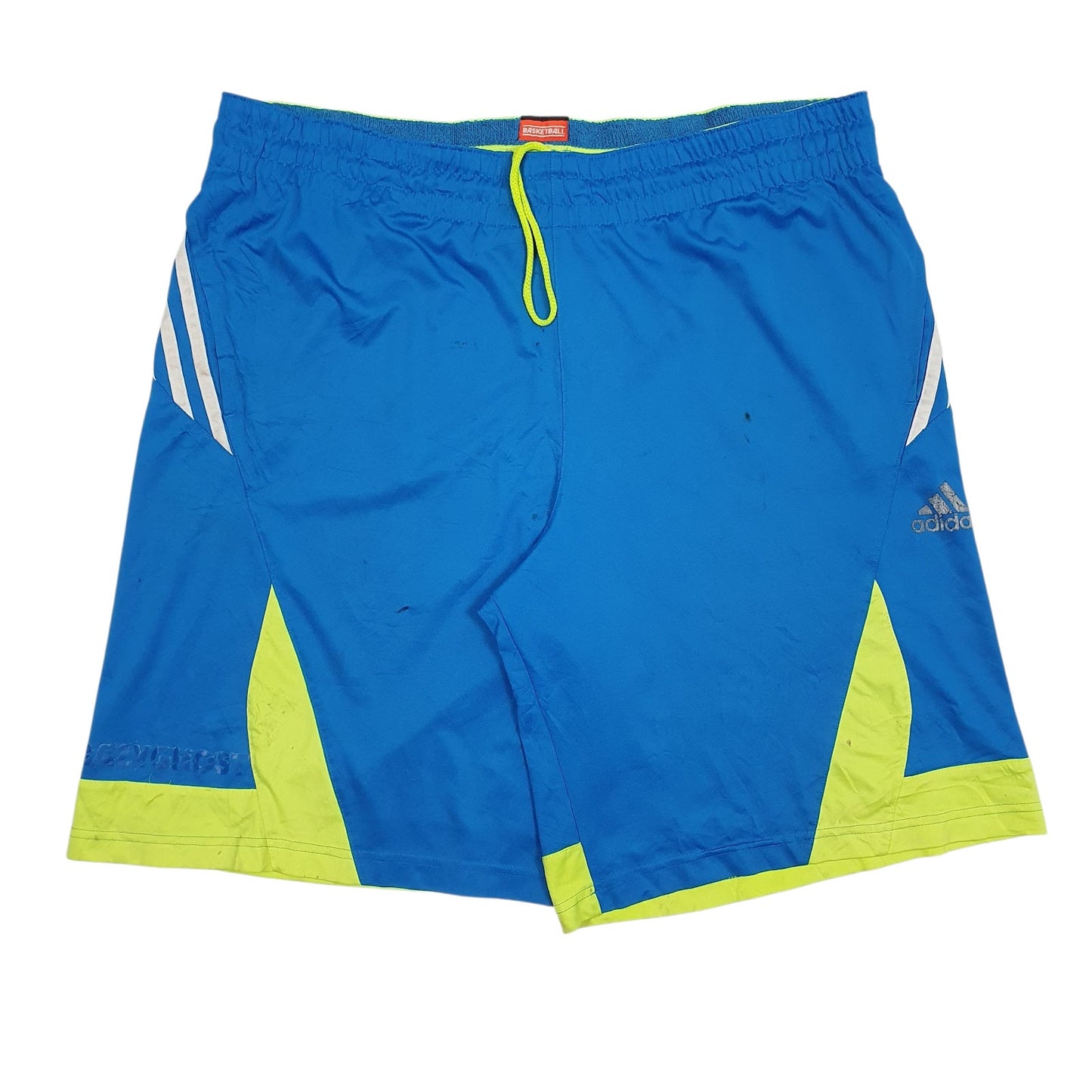 Mens Blue Adidas Basketball Baggy Sport Shorts