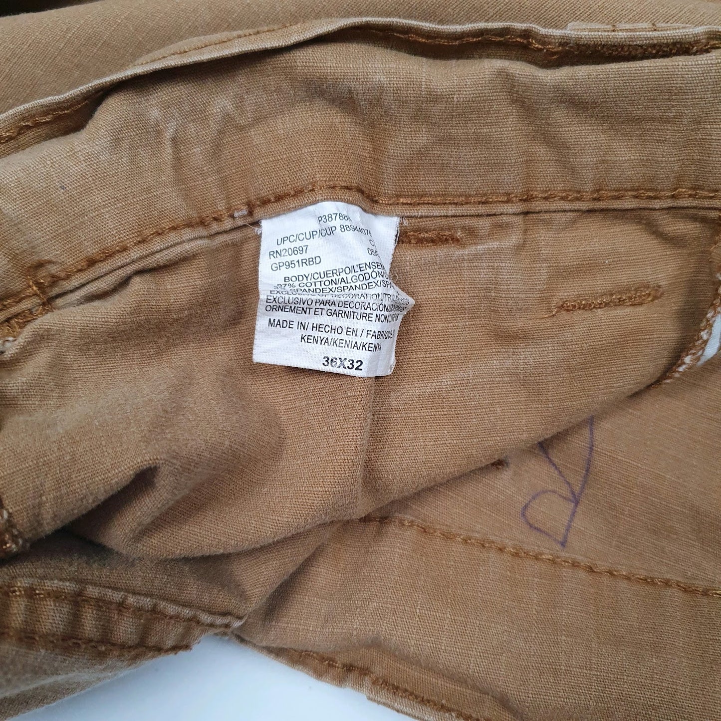 Mens Brown Dickies   Trousers
