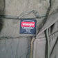 Mens Green Wrangler Workwear Padded Hooded  Coat