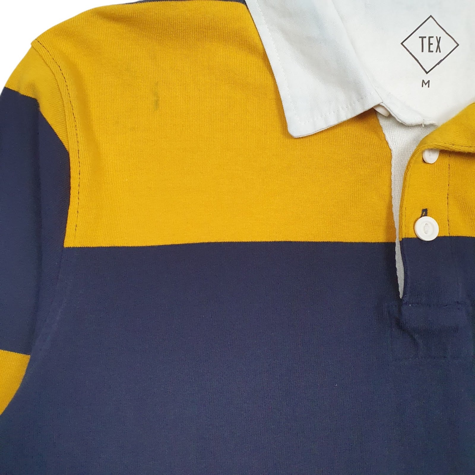 Mens Yellow Tex Rugby  Polo Shirt