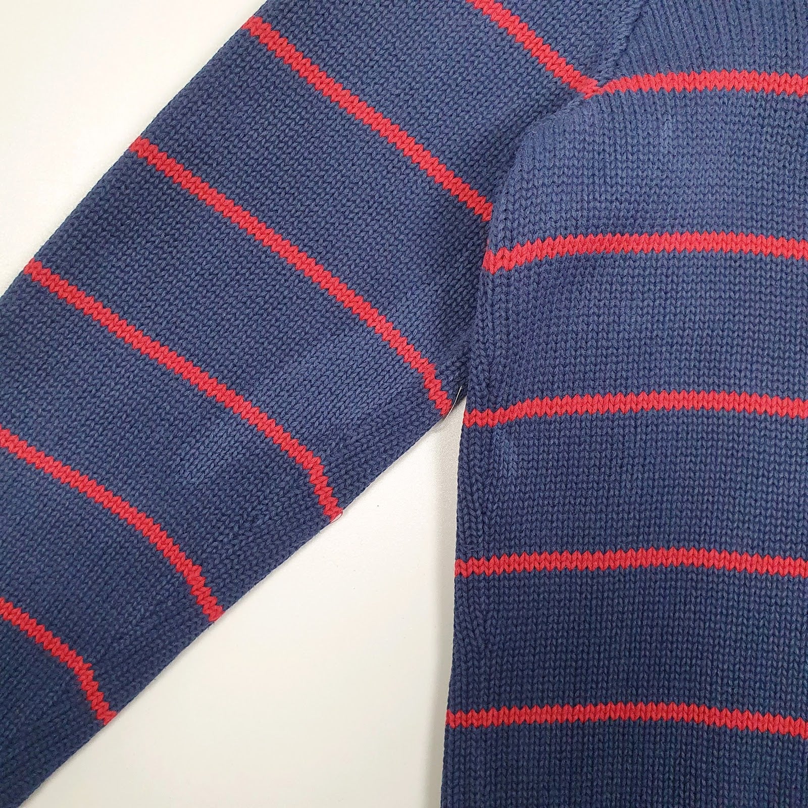 Womens Navy Ralph Lauren Sport Knit Crewneck Jumper