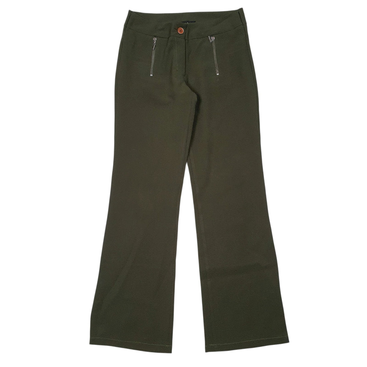Womens Green Cinco Dedos Vintage Formal Trousers