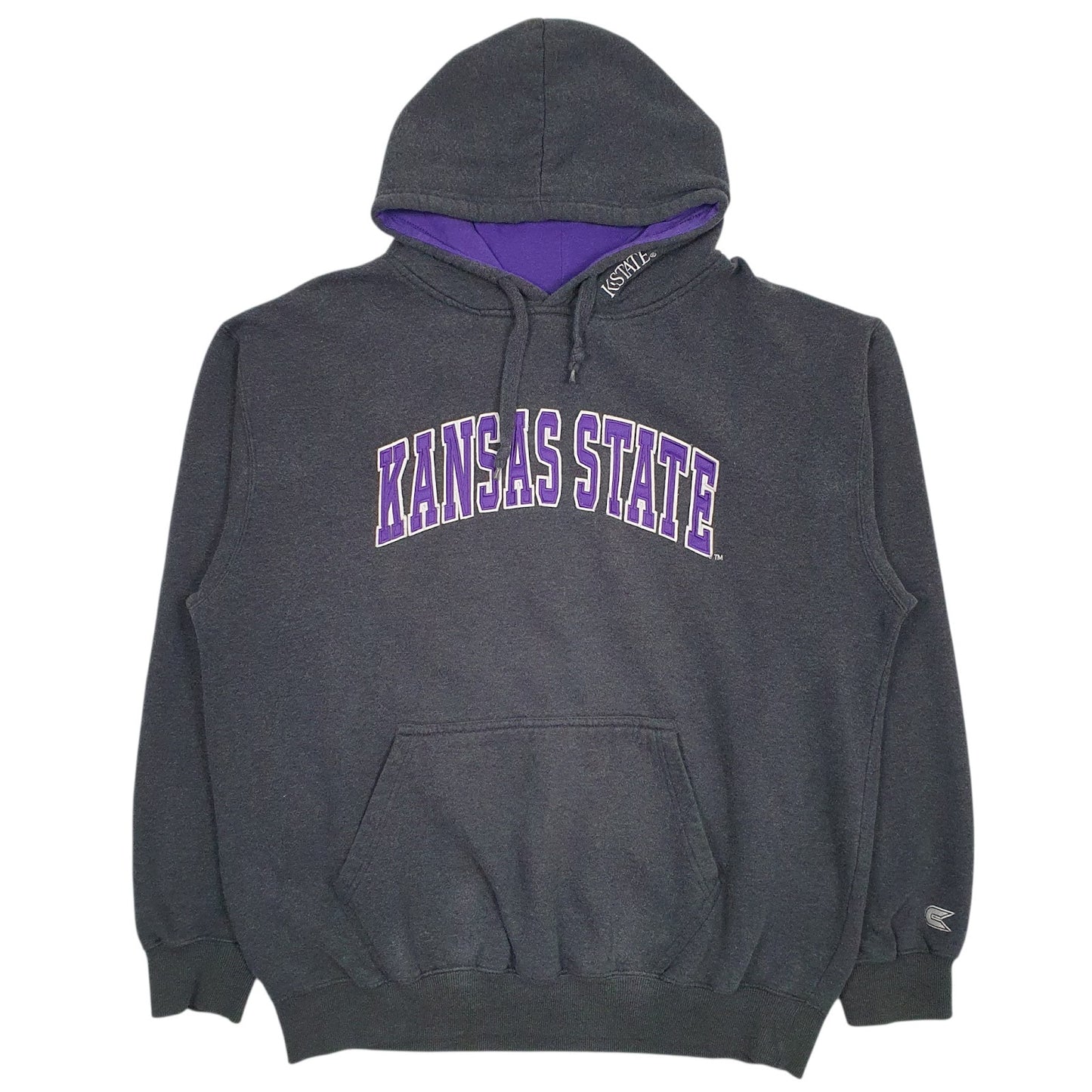 Mens Grey Colosseum Kansas State Hoodie Jumper