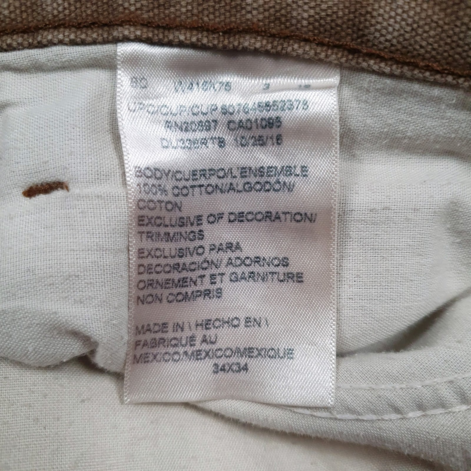 Mens Brown Dickies Workwear  Trousers