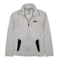 Womens White The North Face Flashdry Full Zip Jumper
