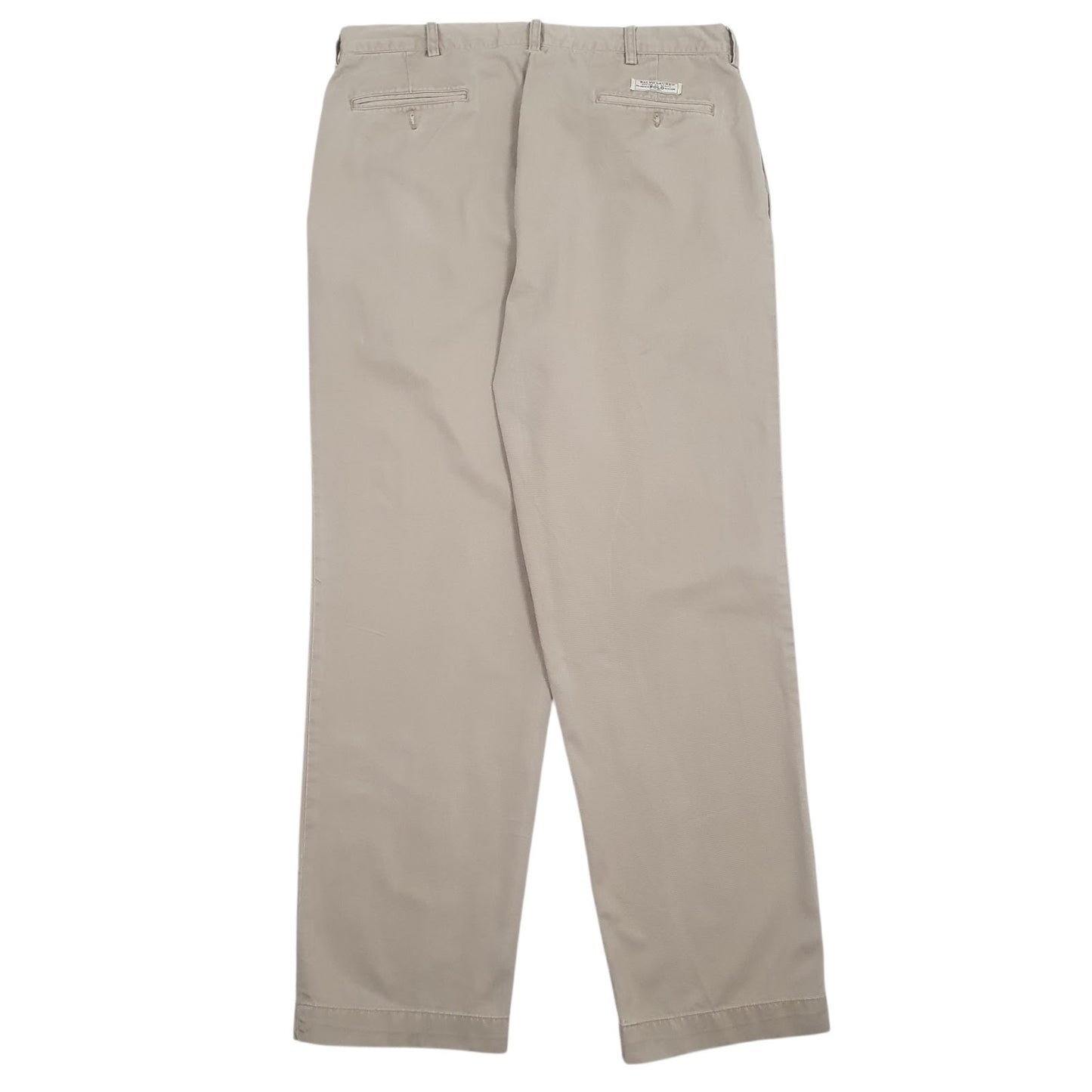 Mens Brown Polo Ralph Lauren Andrew Pant Double Pleated  Trousers
