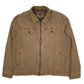 Mens Brown Levis Type 3 Canvas Bomber Windbreaker  Coat