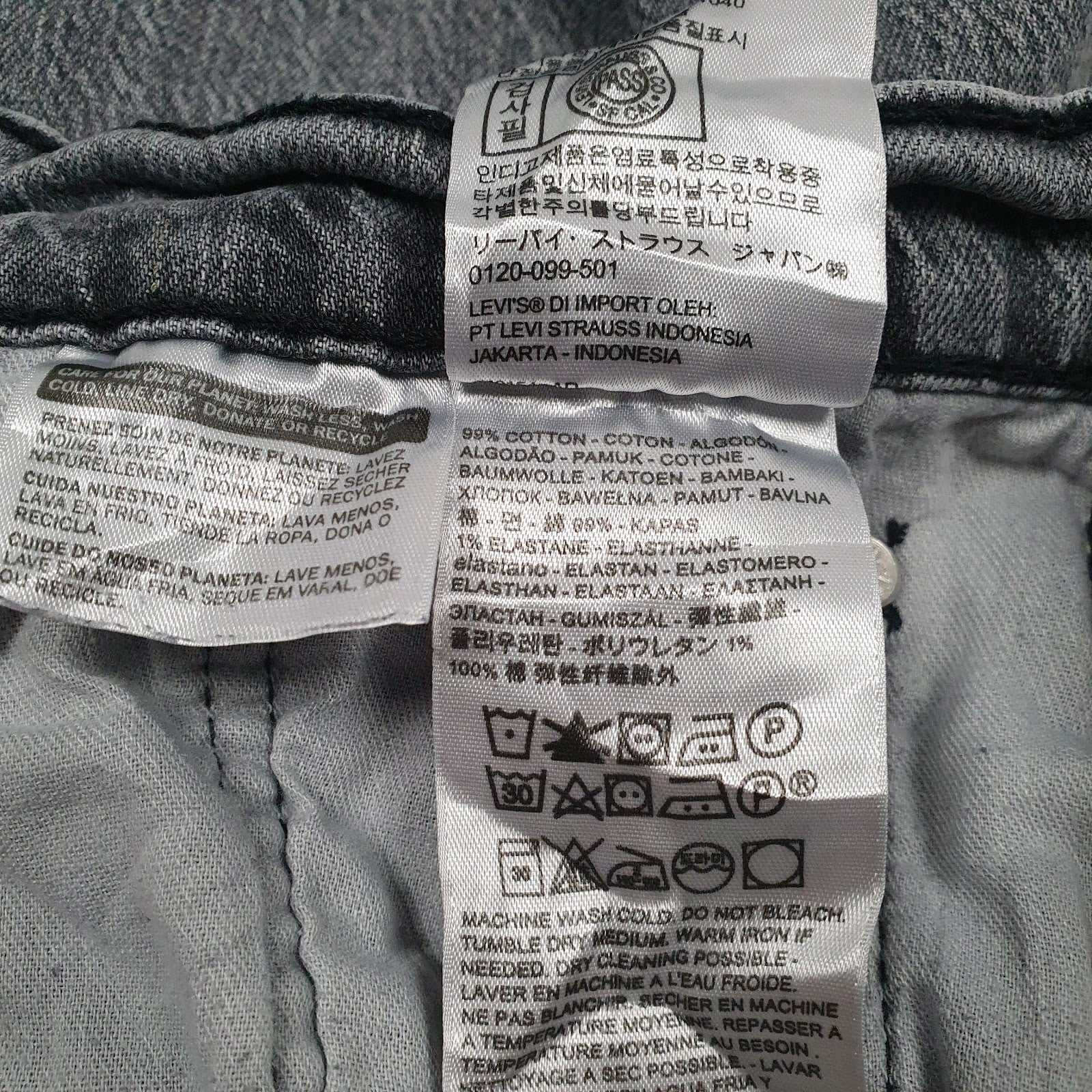 Mens Grey Levis   Jeans