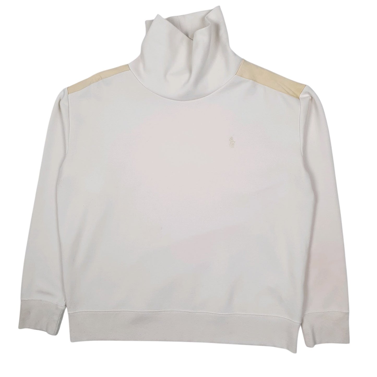Mens Cream Polo Ralph Lauren  Turtle Neck Jumper