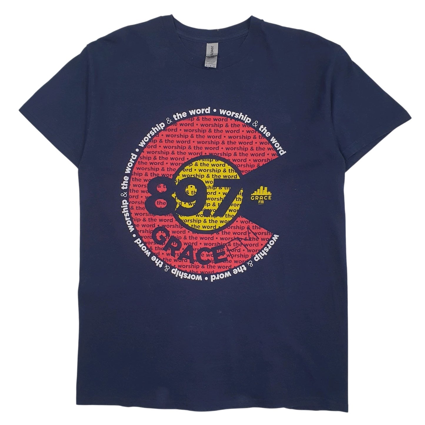 Mens Navy Gildan  Short Sleeve T Shirt
