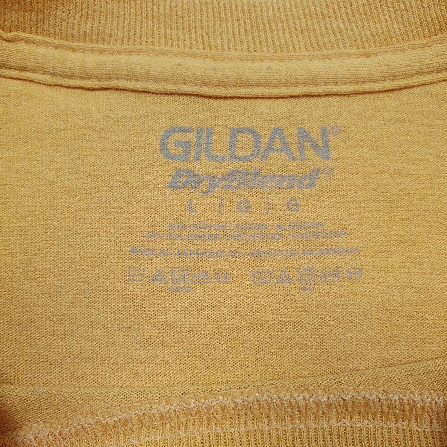 Mens Yellow Gildan Columbia Central Eagles Soccer  T Shirt