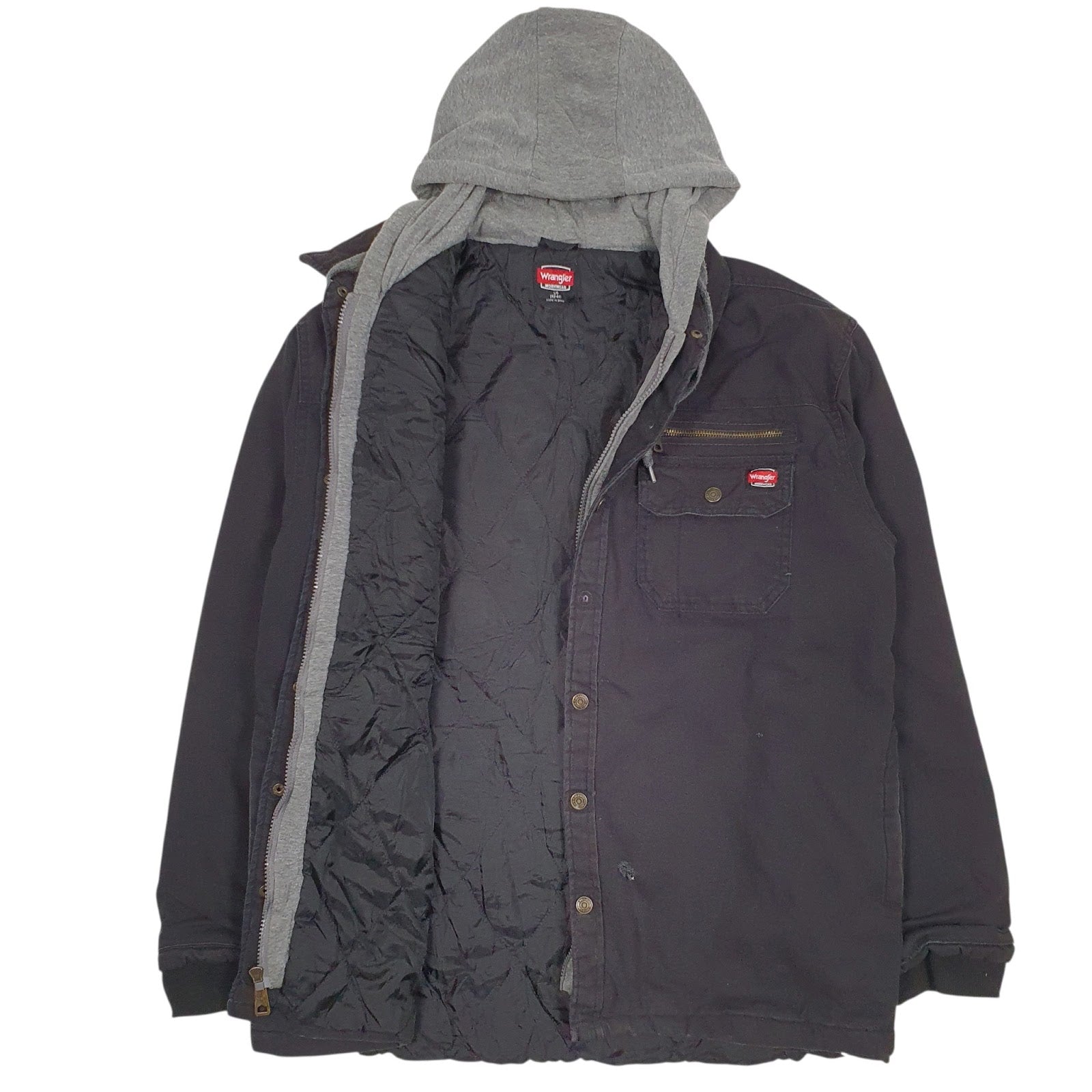 Mens Black Wrangler Padded  Coat