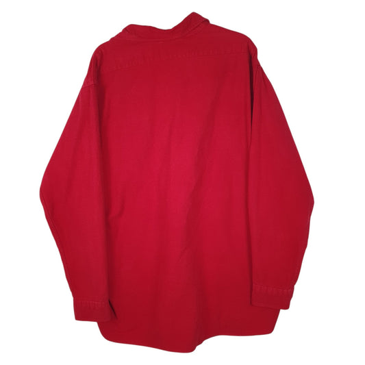 Mens Red L.L.Bean Chamois Vintage 90s  Shirt