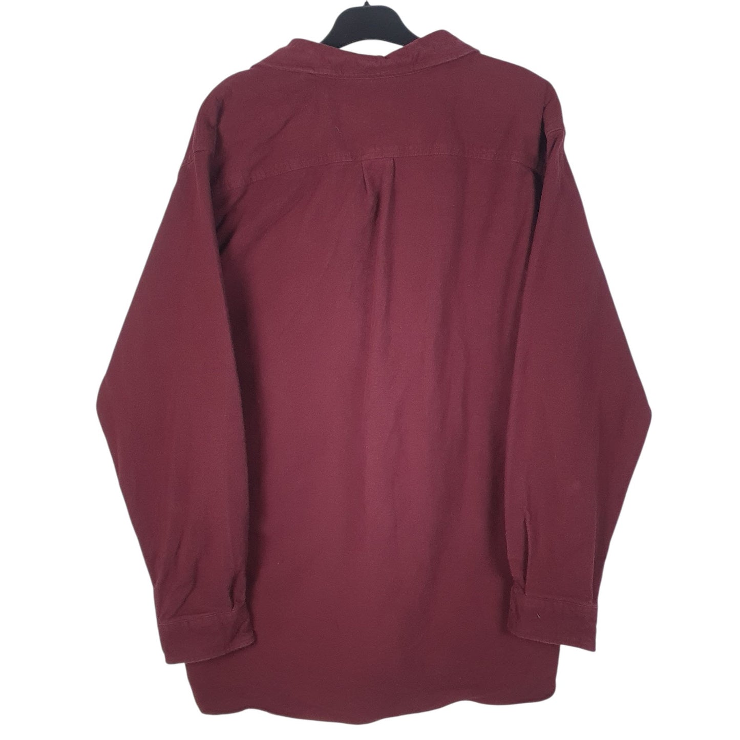 Mens Burgundy L.L.Bean Chamois  Shirt