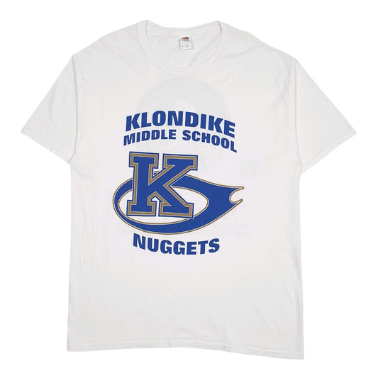 Mens White Fruit Of The Loom K Nuggets Short Sleeve T Shirt