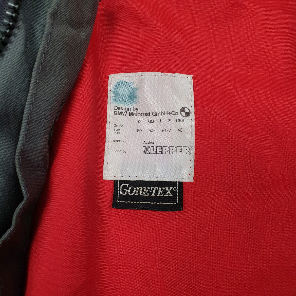 Mens Grey BMW Motorbike Goretex  Coat